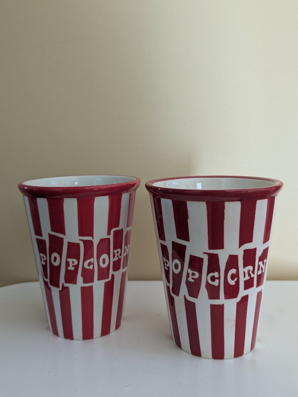 4/$25 JOSHUA MAXWELL STUDIO RETRO CERAMIC POPCORN BUCKET BOWLS